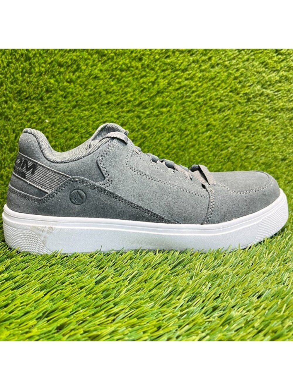 Volcom Evolve EH Womens Size 9.5W Gray Suede Composite Toe Safety Work Shoes
